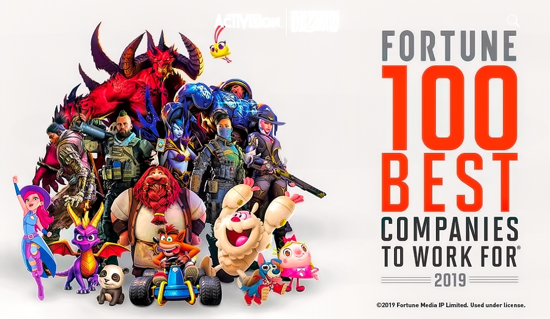 Activision Blizzard - Top 100 Companies to work for